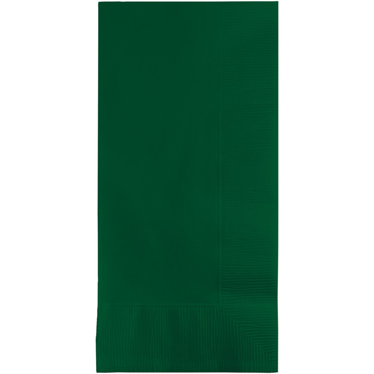 Party Central 2-Ply Disposable Party Dinner Napkins - 8" - Hunter Green - Club Pack of 600
